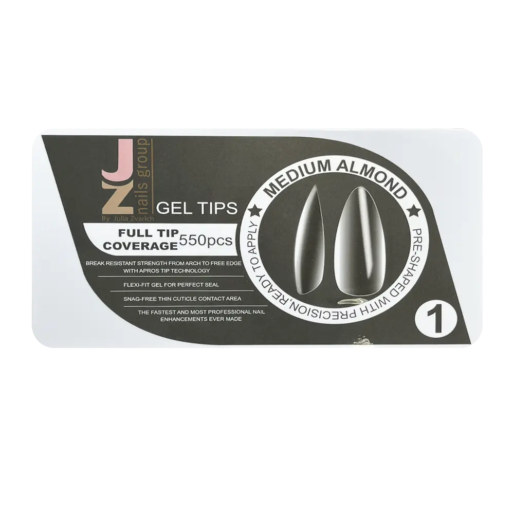 Punte in polimero per estensioni JZ Almond №1 550pz