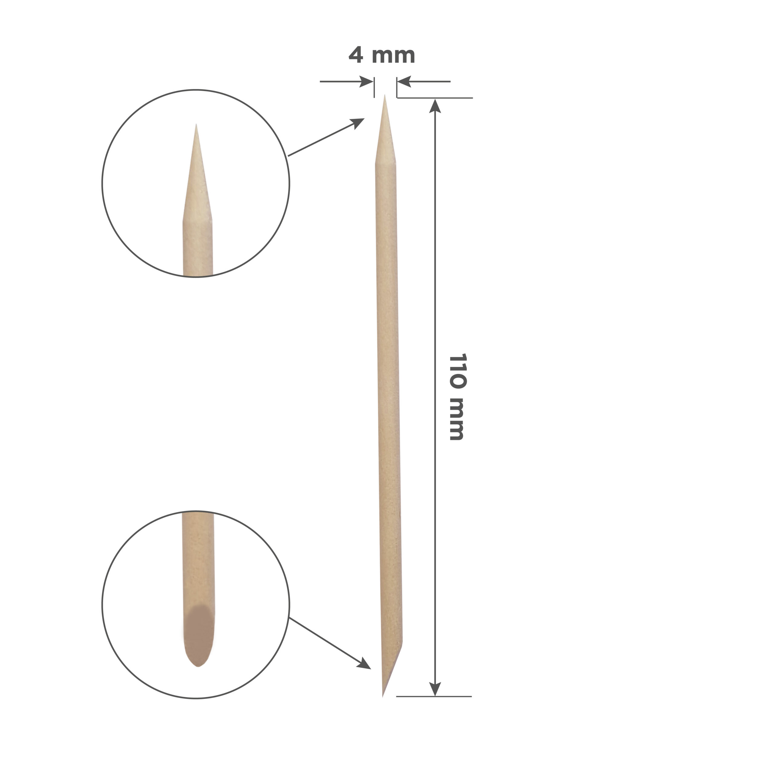 Bastoncino Arancione Per Manicure STALEKS PRO, In Legno 110 Mm - immagine 2