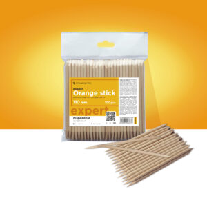 Bastoncino Arancione Per Manicure STALEKS PRO, In Legno 110 Mm