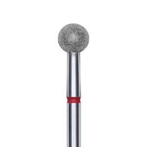 Punta Diamantata A Sfera, Rosso, Diametro Punta 5 Mm
