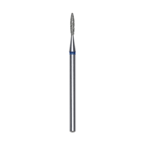 Punta Diamantata Fiamma Appuntita, Blu, Diametro 1.6 Mm - Lunghezza Punta 8 Mm