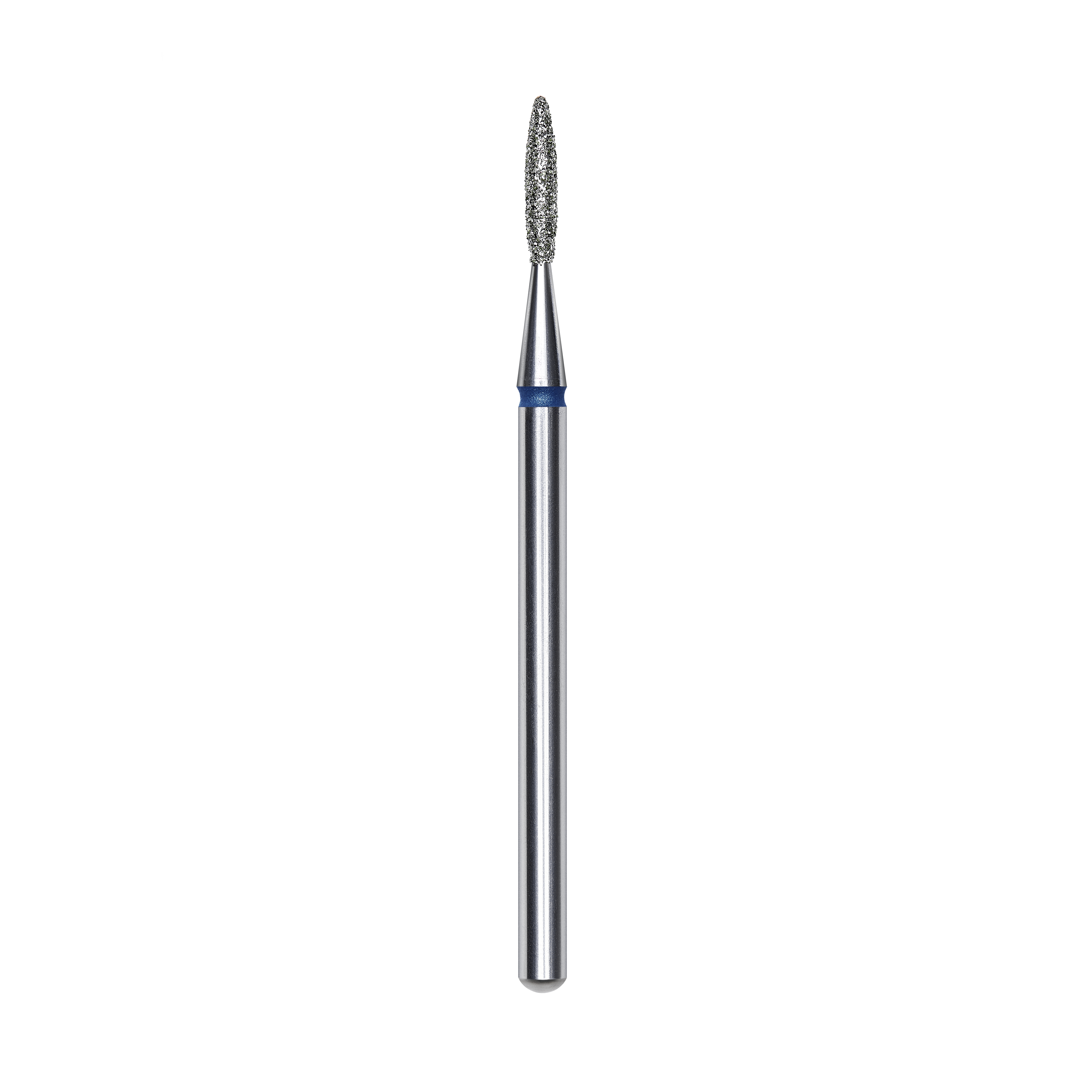 Punta Diamantata Fiamma Appuntita, Blu, Diametro 1.6 Mm - Lunghezza Punta 8 Mm