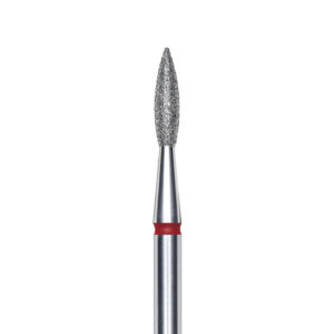 Punta diamantata Fiamma, rosso, diametro 2.1 mm - lunghezza punta 8 mm