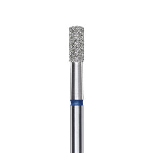 Punta diamantata Cilindro, blu, diametro 2.5 mm - lunghezza punta 6 mm
