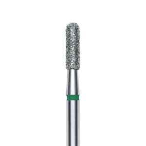 Punta Diamantata Cilindro Tondo, Verde, Diametro 2.3 Mm - Lunghezza Punta 8 Mm