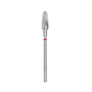 Punta Carbide Conica, Rosso, Diametro 5 Mm - Lunghezza Punta 13 Mm