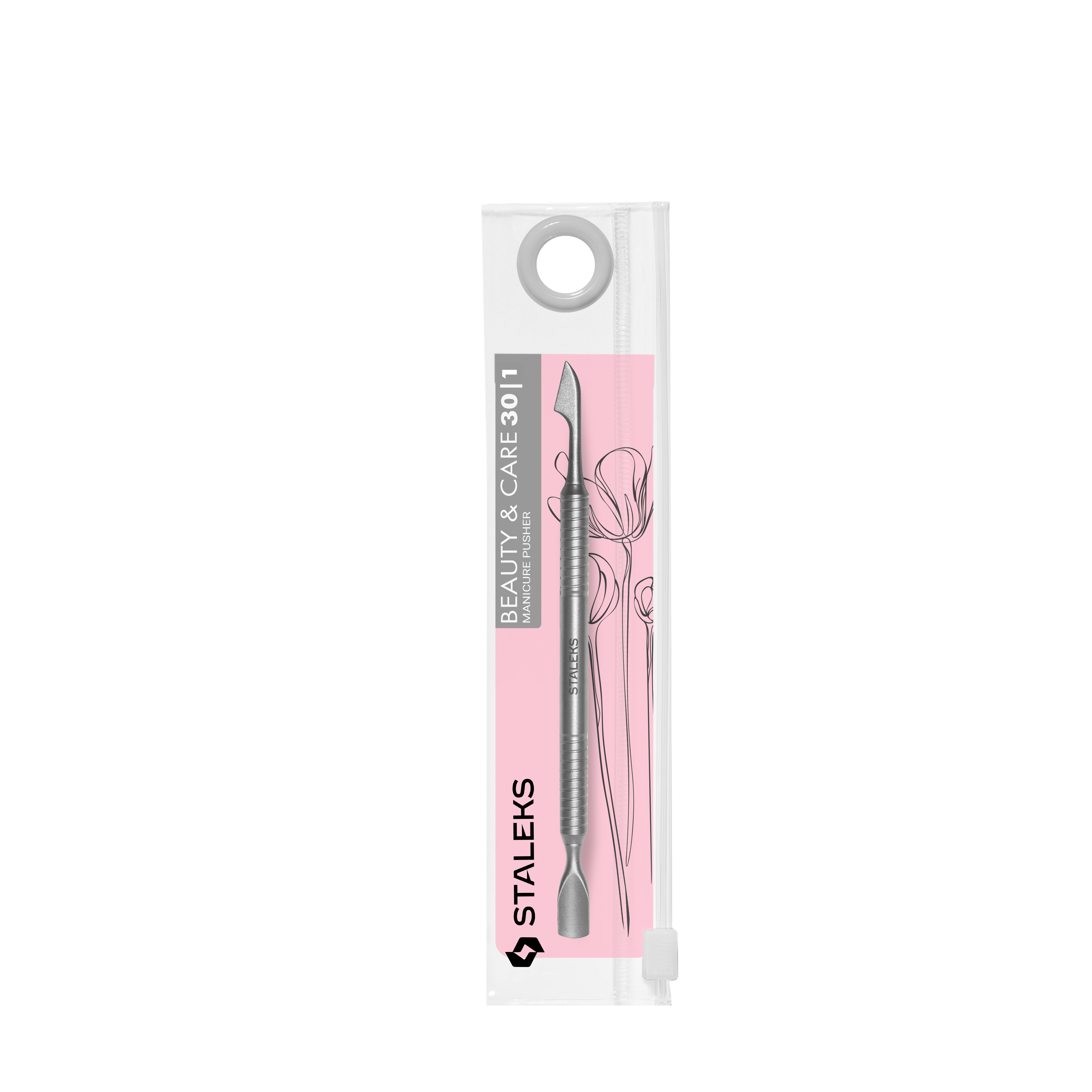 Spatola Per Manicure (Pusher Arrotondato + Ascia) BEAUTY & CARE 30 TYPE 1