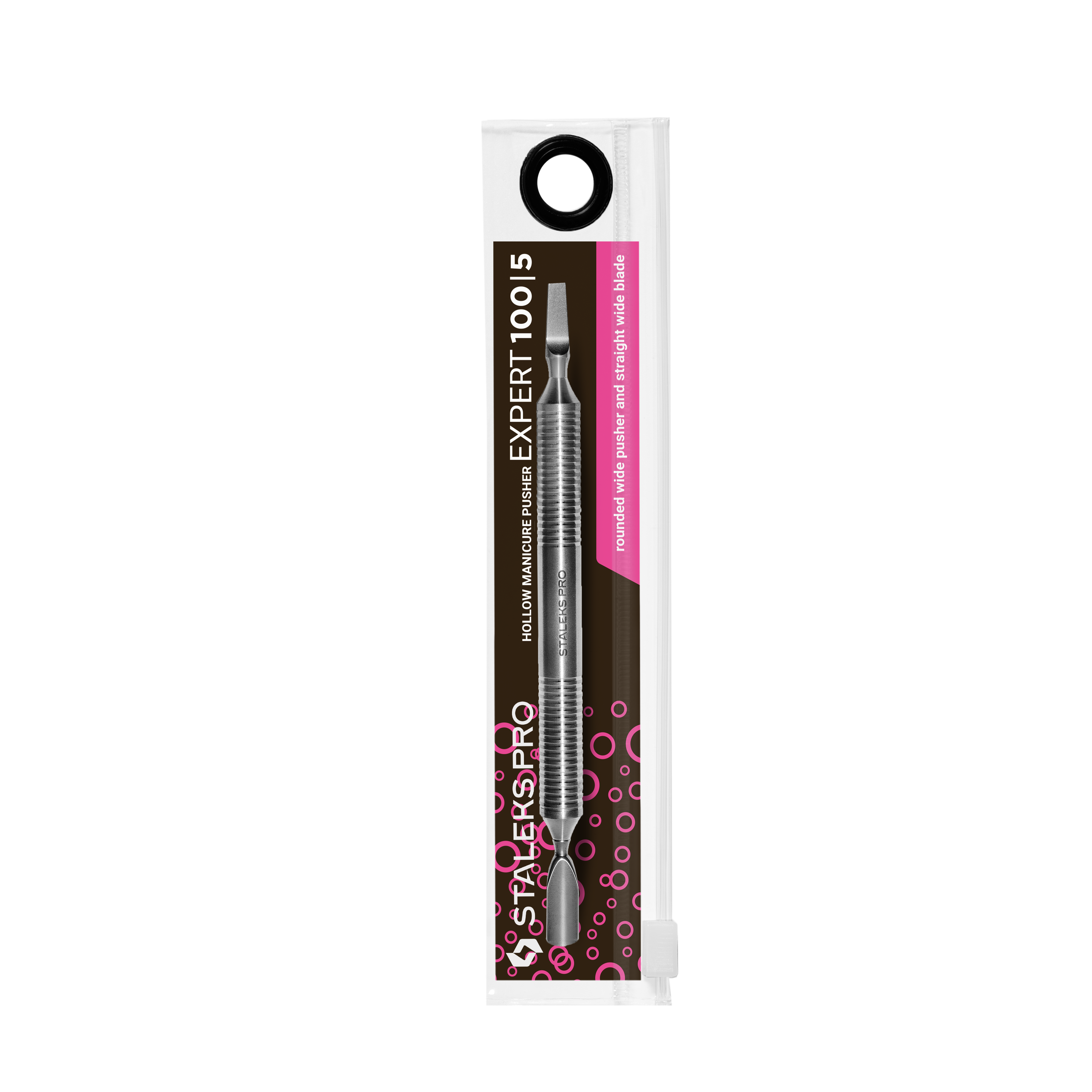 Cava Spatola Per Manicure (Pusher Arrotondato + Lama Diritta) EXPERT 100 TYPE 5